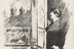 Édouard Manet, At the Window, from Stéphane Mallarmé’s translation of Edgar Allan Poes, The Raven.