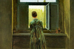 Caspar David Friedrich, Woman at a Window, 1822.
