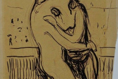 Edvard Munch, Preparatory sketch for The Kiss, 1897.