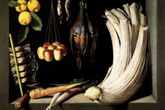 Fra Juan Sánchez Cotán, Still Life with Game Vegetable and Fruit, 1602.