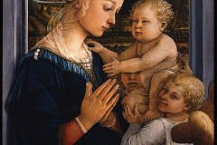 Fra Filippo Lippi, Madonna and Child with Two Angels, 1465.
