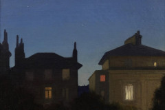 Sir George Clausen, Summer Night The-rooftops of Carlton Hill, St. John’s Wood London.