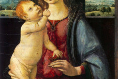 Leonardo da Vinci, The Dreyfus Madonna - Madonna with child and pomegranate, 1480.