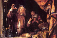 Gerrit Gerard Dow, The Doctor Checks the Urine, XVII century.