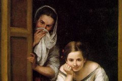 Murillo, Two Women at a Window,  1655-1660.